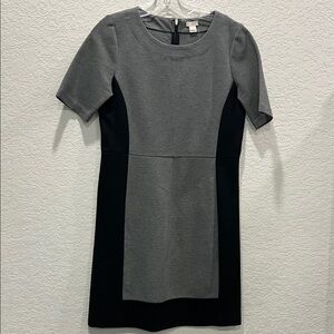 J. Crew size 6 Gray and Black Dress
